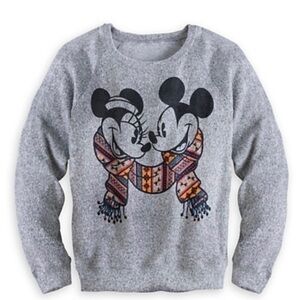 Disney Sweater Mickey and Minnie Mouse Scarf  Sz.S